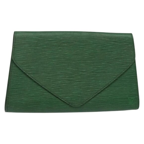 LOUIS VUITTON Epi Art Deco Clutch Bag Green M52634 LV Auth 141660 - Picture 1 of 16